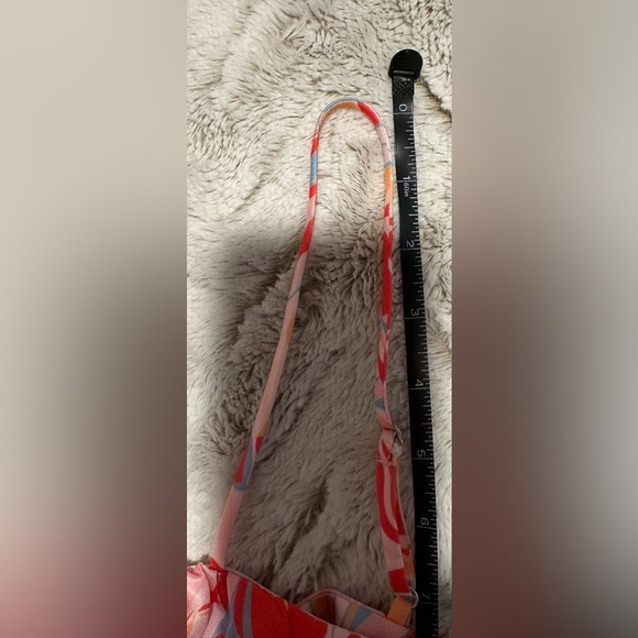 Cotton Candy LA Multicolor Abstract Bandeau Bow Tie Top - Picture 5 of 10